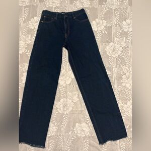 Zara Women’s Deep Blue Straight leg Jeans